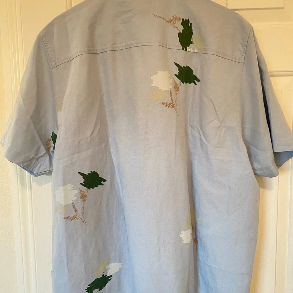 TED BAKER Light Blue Patterned Men's Shirt - Picture 2 of 7